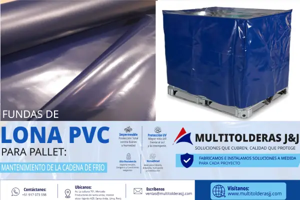 Fundas de lona pvc para Pallet
