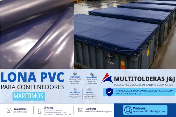 Lona de PVC para contenedores