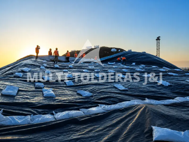 Mantas de Tarflex para cobertor de agregados